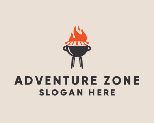 Barbecue BBQ Food Grill  logo design