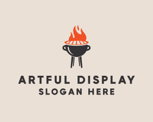 Barbecue BBQ Food Grill  logo design