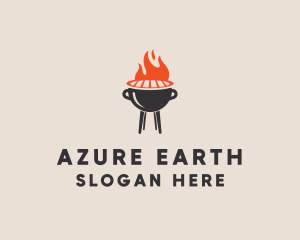 Barbecue BBQ Food Grill  logo design