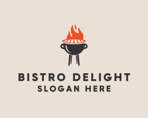 Barbecue BBQ Food Grill  logo design