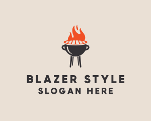 Barbecue BBQ Food Grill  logo design