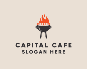 Barbecue BBQ Food Grill  logo design