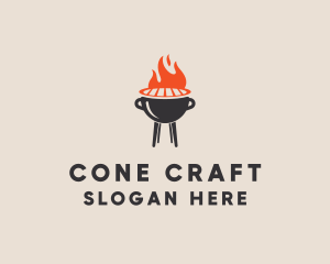 Barbecue BBQ Food Grill  logo design