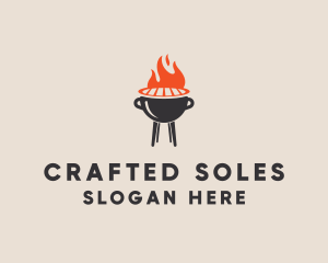 Barbecue BBQ Food Grill  logo design