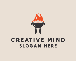 Barbecue BBQ Food Grill  logo design