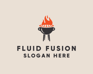 Barbecue BBQ Food Grill  logo design