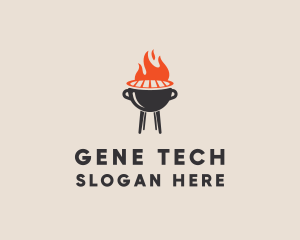 Barbecue BBQ Food Grill  logo design