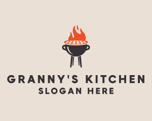 Barbecue BBQ Food Grill  logo design