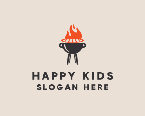 Barbecue BBQ Food Grill  logo design