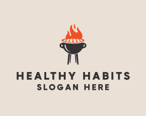 Barbecue BBQ Food Grill  logo design