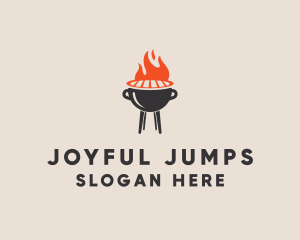 Barbecue BBQ Food Grill  logo design