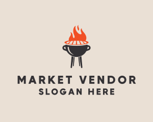 Vendor - Food Grill Restaurant logo design