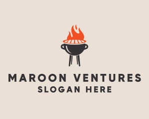 Barbecue BBQ Food Grill  logo design