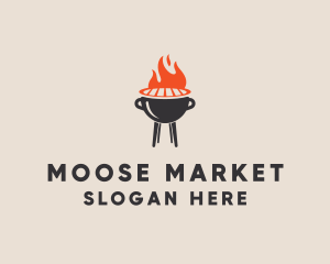 Barbecue BBQ Food Grill  logo design