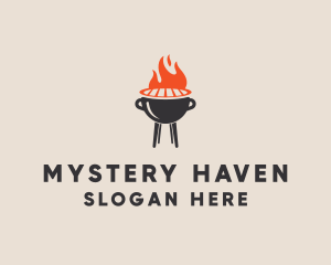 Barbecue BBQ Food Grill  logo design