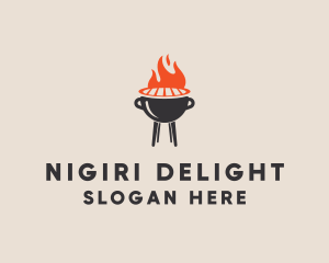 Barbecue BBQ Food Grill  logo design