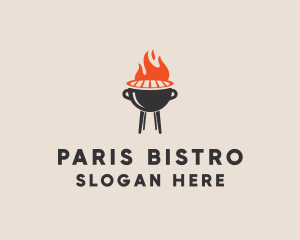 Barbecue BBQ Food Grill  logo design