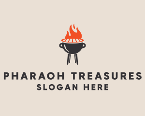 Barbecue BBQ Food Grill  logo design