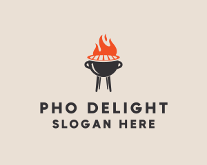 Barbecue BBQ Food Grill  logo design