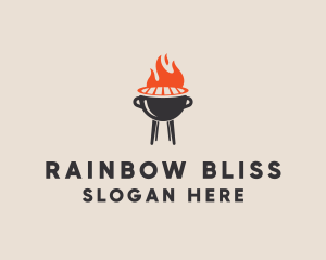 Barbecue BBQ Food Grill  logo design