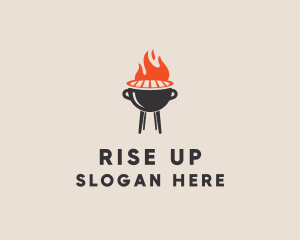 Barbecue BBQ Food Grill  logo design