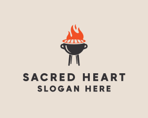 Barbecue BBQ Food Grill  logo design