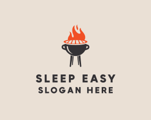 Barbecue BBQ Food Grill  logo design