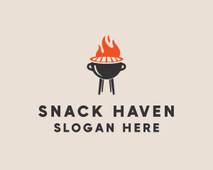 Barbecue BBQ Food Grill  logo design