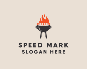 Barbecue BBQ Food Grill  logo design