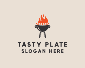 Dish - Food Grill Restaurant logo design