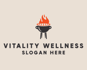 Barbecue BBQ Food Grill  logo design