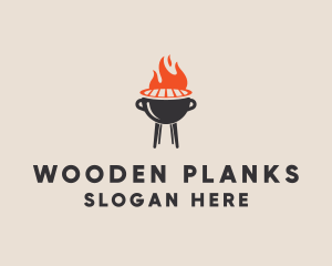 Barbecue BBQ Food Grill  logo design