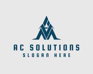 Modern Letter A Company logo design