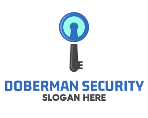 Security Keyhole Key  logo design