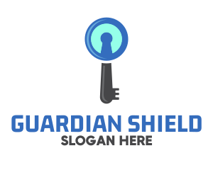 Secure - Security Keyhole Key logo design