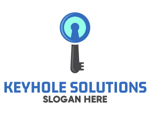 Keyhole - Security Keyhole Key logo design