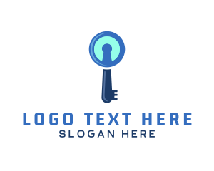 Privacy - Security Keyhole Key logo design