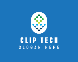 Digital Tech Dots logo design