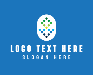 Glyph - Digital Tech Dots logo design