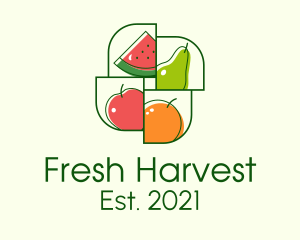 Fresh Fruit Market logo design