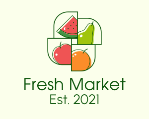 Fresh Fruit Market logo design