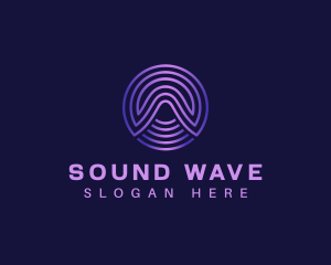 Volume - Sound Wave Audio logo design