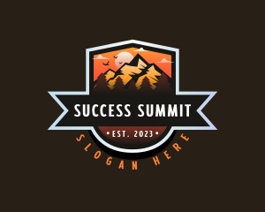 Mountaineering Outdoor Summit logo design