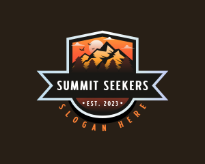 Mountaineering Outdoor Summit logo design