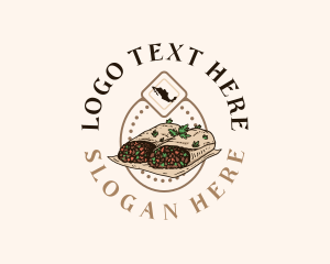 Coxinha - Mexico Burrito Snack logo design