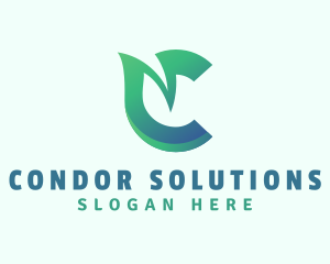 Natural Leaf Letter C Company  logo design