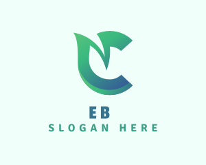 Herbal - Natural Leaf Letter C Company logo design