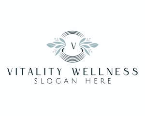 Natural Floral Wellness Spa logo design