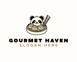 Dimsum Panda Restaurant logo design