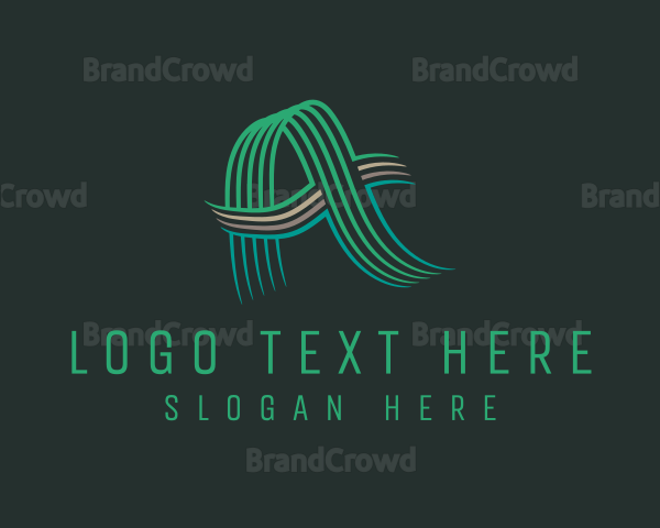 Modern Professional Wave Letter A Logo
